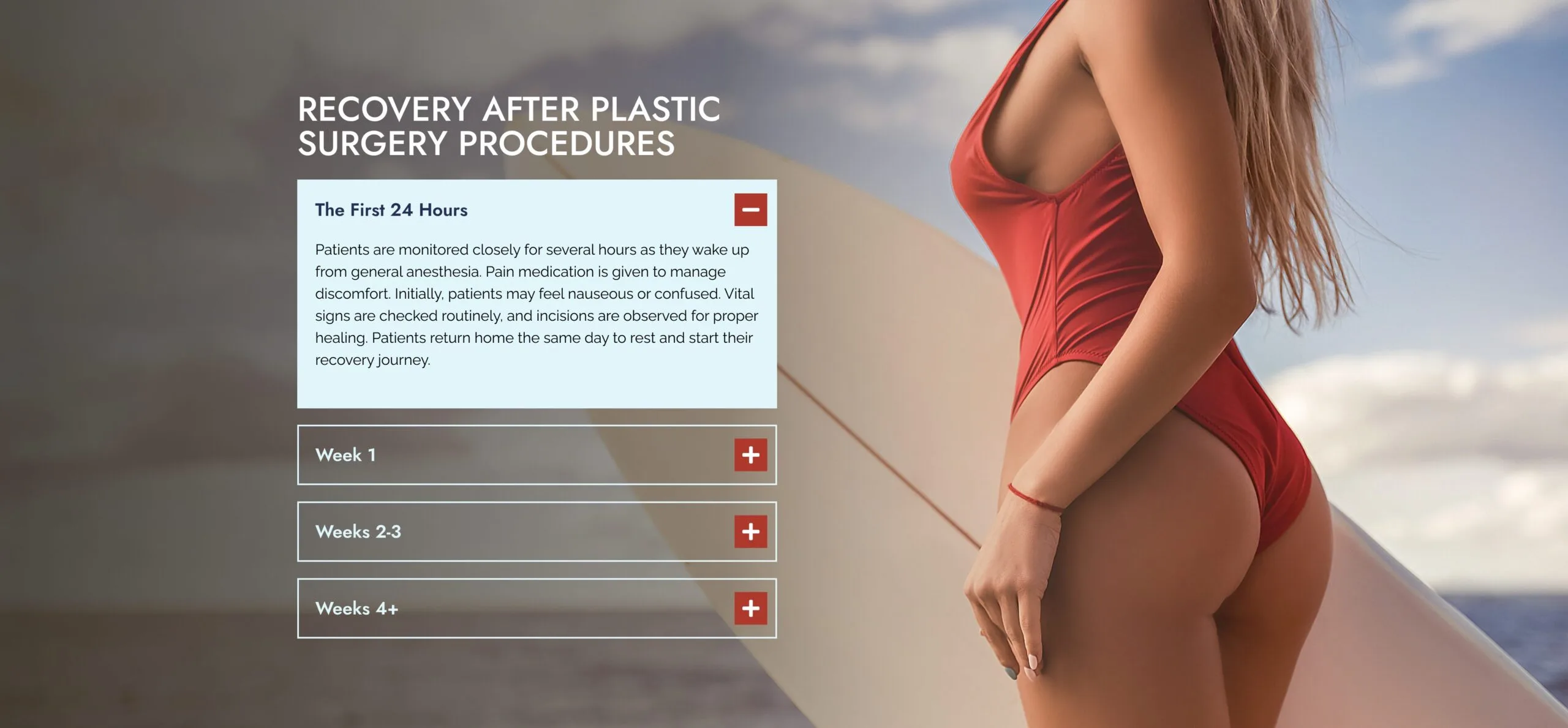 Recovery After Plastc Surgery Mobile Banner
